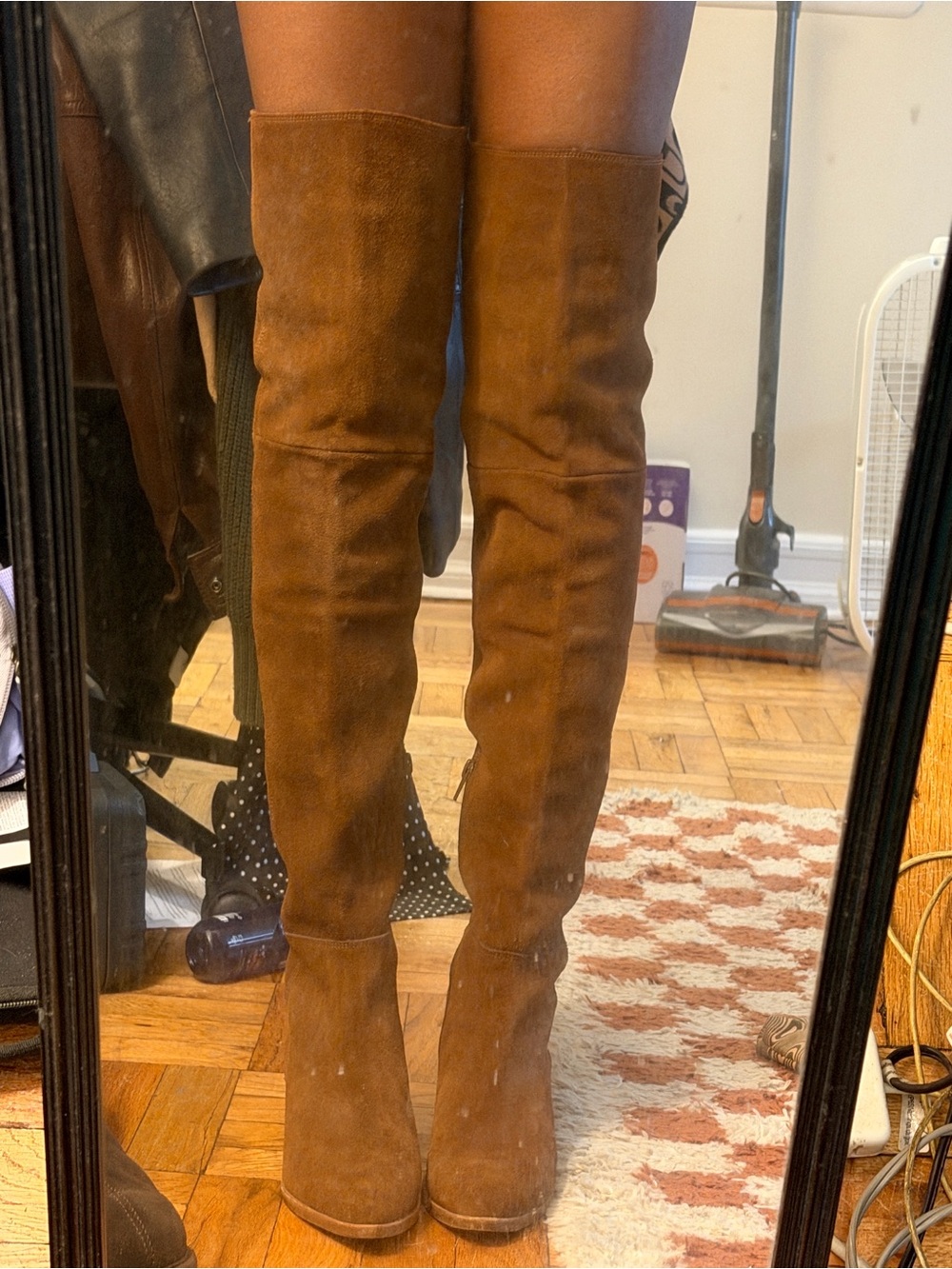 Steve Madden Women's Over-The-Knee Suede Boots in Brown - Picture 3 of 8
